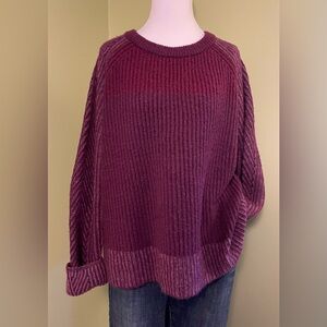 Love & Ellie Plum Ribbed Knit Sweater for Women